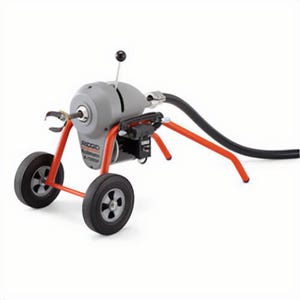 Ridgid® 91027 Sectional Drain Cleaning Machine, 2 to 4 in Drain, 175 ft Maximum Run, 1 hp, 115 VAC, 15 A