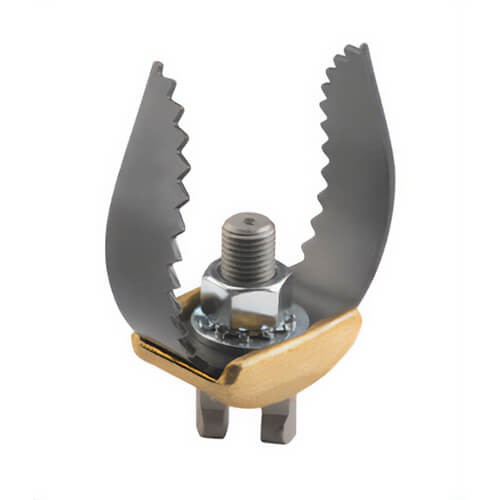 Ridgid® 92510 Double Cutter T-411, 2 in, for Use with Model K-750/42007, K-6200/93557 and K-7500/60052 Drain Cleaning Machine