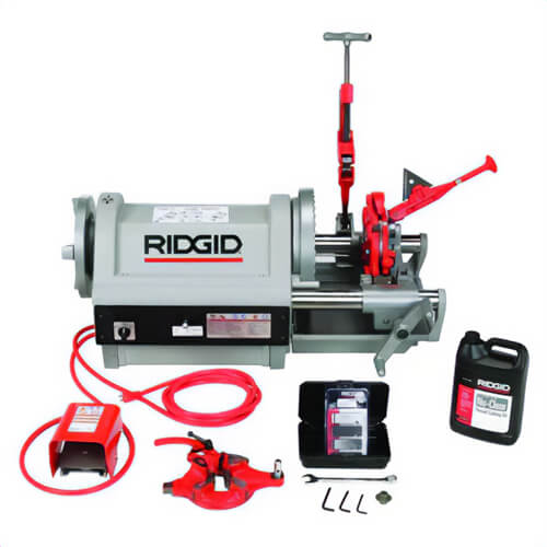Ridgid® 26092 Threading Machine Kit 1224, 1/2 to 4 in Pipe, 18-1/2 in L x 72-1/2 in W, 1/4 to 2 in Bolt, 120 VAC, 1.5 hp