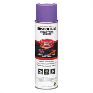 Rust-Oleum® 1669838 M1600 Precision Line Solvent Based Inverted Marking Paint, 17 oz Container, Liquid Form, Fluorescent Purple