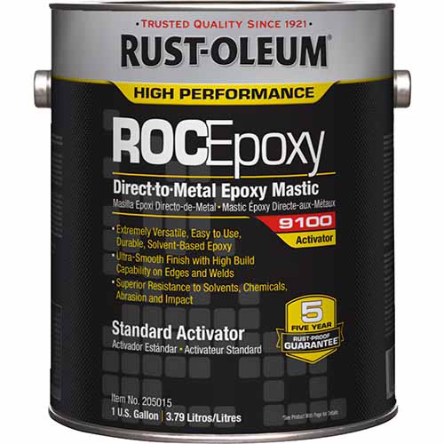 Rust-Oleum® 205015 Steel-Tech™ 9100 System 2-Component Fast Cure Epoxy Mastic Activator, 1 gal, Liquid Form