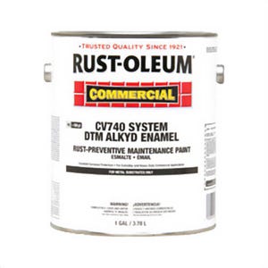 Rust-Oleum® 255616 CV740 System 1-Component DTM Alkyd Enamel, 1 gal Container, Liquid Form, Safety Yellow