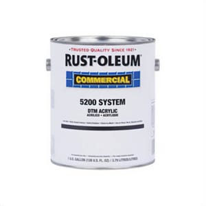 Rust-Oleum® 5233402 5200 System 1-Component Water Based DTM Acrylic Coating, 1 gal Container, Liquid Form, Safety Green