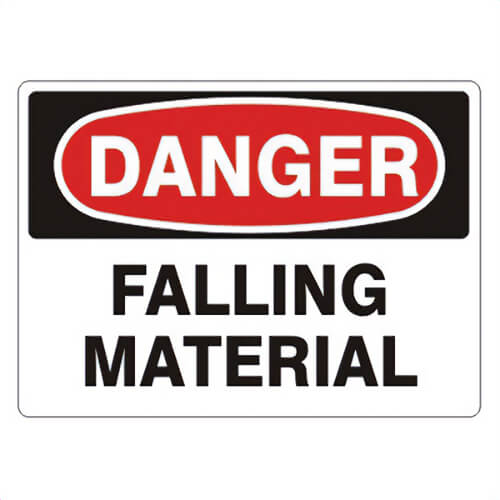 Safehouse Signs D-260233 DANGER Sign, 10 in H x 14 in W, Red/Black/White, Polystyrene Plastic, Holes Mounting