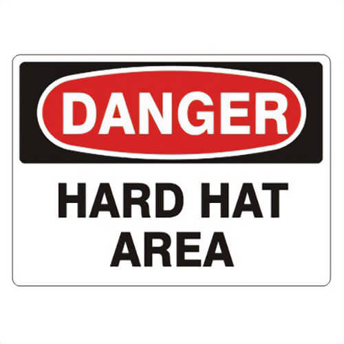 Safehouse Signs D-370823 DANGER Sign, 7 in H x 10 in W, Red/Black/White, Polystyrene Plastic, Holes Mounting