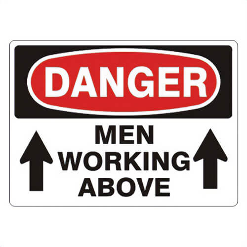 Safehouse Signs D-460733 DANGER Sign, 10 in H x 14 in W, Red/Black/White, Polystyrene Plastic, Holes Mounting