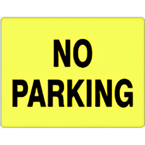 Safehouse Signs G474533 NO PARKING Sign, 10 in H x 14 in W, 0.040 Rigid Plastic