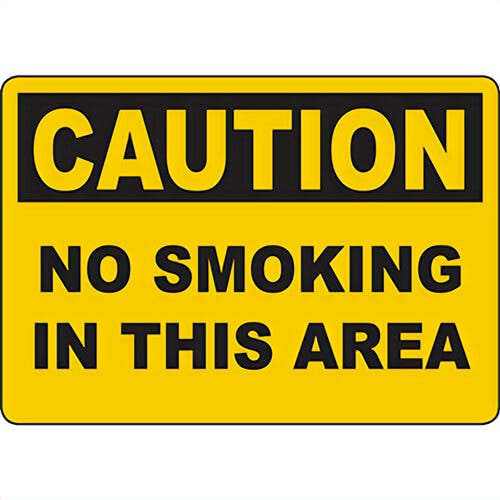 Safehouse Signs D-261033PL DANGER FLAMMABLE MATERIAL NO SMOKING Sign, 10 in H x 14 in W, 0.040 Rigid Plastic
