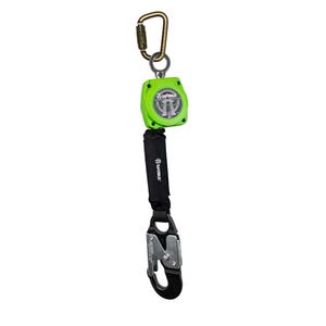 Safewazeâ„¢ 019-5045 Web Retractable with Aluminum Snap Hook and Steel Carabiner, 6 ft