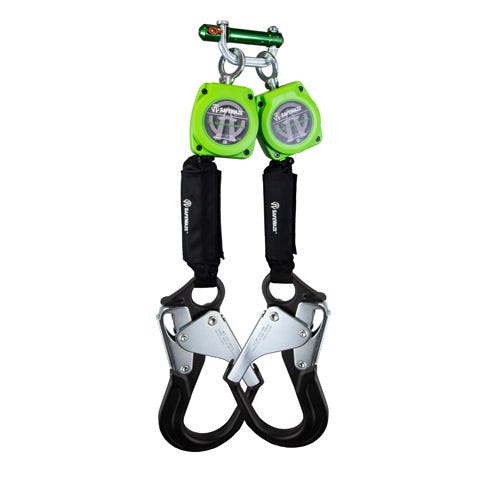 Safewaze™ 019-5055 Web Dual Leg Retractable with Aluminum Rebar Hooks and 9013 BWB, 6 ft