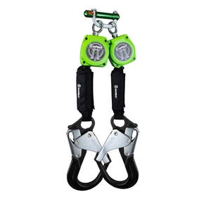 Safewazeâ„¢ 019-5055 Web Dual Leg Retractable with Aluminum Rebar Hooks and 9013 BWB, 6 ft