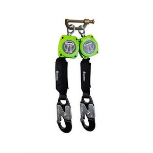 Safewazeâ„¢ 019-5057 Dual Leg Web SRL Western Safety, Retractable with Aluminum Snap Hooks