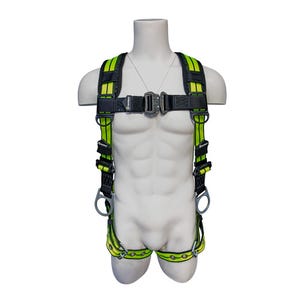 Safewazeâ„¢ FS-FLEX285-L/XL PRO+ Full Body Harness, 3D, QC Chest, TB Legs