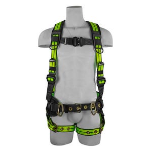 Safewazeâ„¢ FS-FLEX360-2X PRO+ Construction Harness, 3D, QC Chest, TB Legs