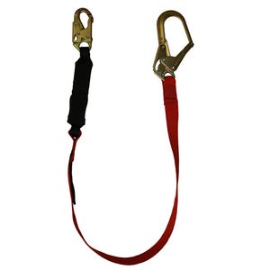 Safewazeâ„¢ FS77435-WE Welding Energy Absorbing Lanyard, Rebar Hook, 6 ft
