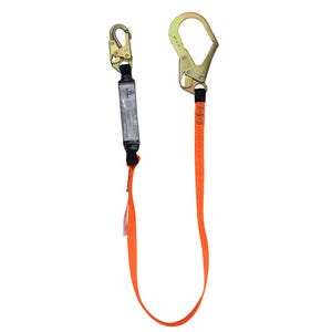 Safewazeâ„¢ FS88565-E V-Lineâ„¢ Economy Energy Absorbing Lanyard with Rebar Hook, 6 ft