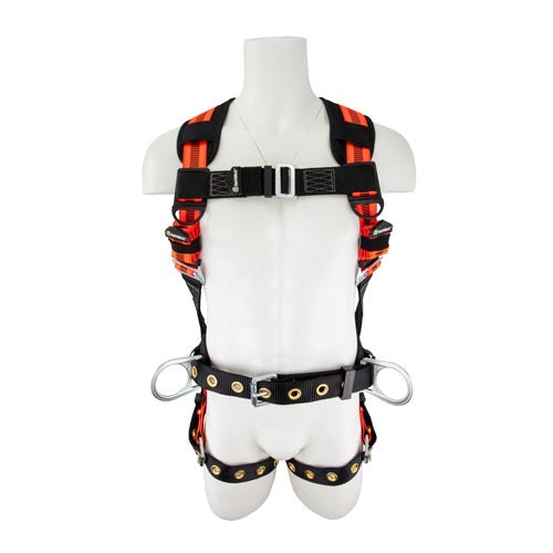 Safewaze™ FS99160-E-XL V-Line™ Construction Harness, 3D, Shoulder/Waist/Leg