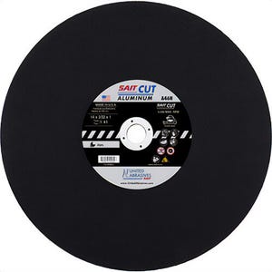 SAIT® 24052 Type 1 Cut-Off Wheel, 14 in dia x 3/32 in Thick, 1 in Center Hole, 46 Grit, Aluminum Oxide Abrasive