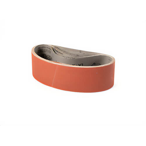 SAIT® LA-X Sait-Saver™ 63383 Semi-Friable Coated Abrasive Belt, 2-1/2 in W x 14 in L, 60 Grit, Aluminum Oxide Abrasive, Cotton Backing