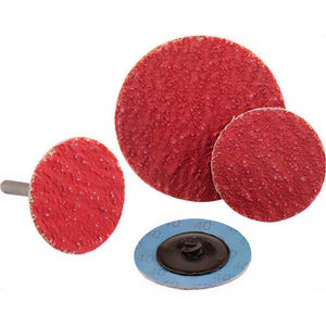 SAIT® 50961 SAIT-Lok-R™ Laminated Discs, 9S Ceramic Aluminum Oxide with Griding Aid, 3 in dia, 36 grit, 50 ea
