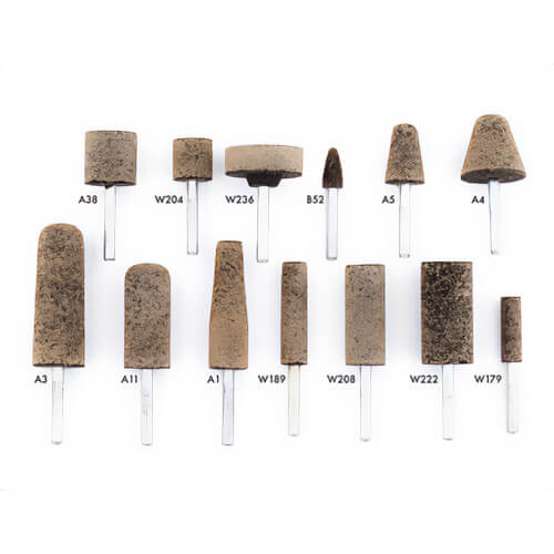 SAIT® 27407 Mounted Point, B52 Point, 3/8 in dia x 3/4 in L Head