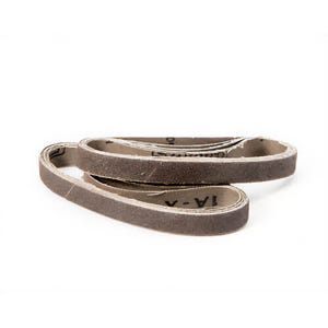 SAIT® 60132 1A-X Quick Ship™ Semi-Friable Coated Abrasive Belt, 3/4 in W x 20-1/2 in L, 80 Grit, Fine Grade, Cotton Backing