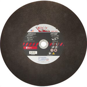 SAIT® HOBO® 23501 Type 1 Portable Saw Cut-Off Wheel, 14 in dia x 1/8 in Thick, 1 in Center Hole, 24 Grit, Aluminum Oxide Abrasive