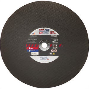 SAIT® XFC™ 24160 Type 1 Portable Cut-Off Wheel, 14 in dia x 1/8 in Thick, 20 mm Center Hole, 24 Grit, Aluminum Oxide Abrasive