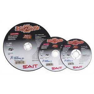 SAIT® 23827 Z-Tech™ Ultracut High-Performance Cutting Notching Wheels, 7 in