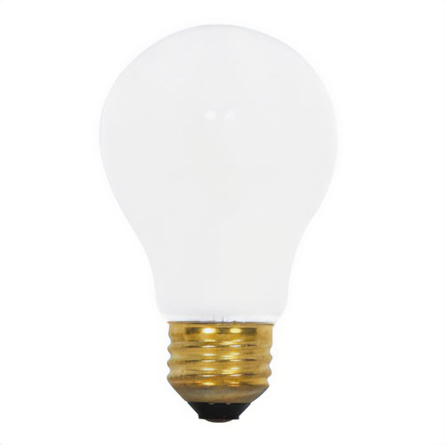 Satco S8518 Rough Service Bulb, 100 Watt, A19 Incandescent, 900 Lumens