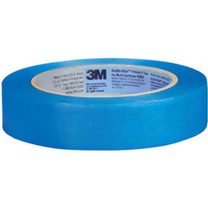 Scotch® 7100186979 Painter Masking Tape, 60 yd L x 1 in W, 5.4 mm Thick, Acrylic Adhesive, Crepe Paper Backing