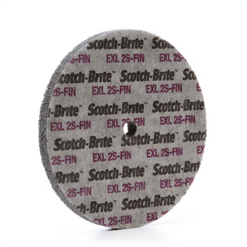 Scotch-Brite™ 7000028478 EXL Unitized Wheel, XL-UW, 2S Fine, 6 in x 1/2 in x 1/2 in