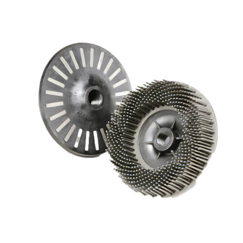 Scotch-Brite™ 7100138175 Bristle Disc, BD-ZB, 120, White, 4-1/2 in x 5/8 in-11 Internal