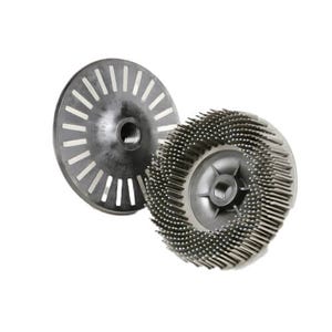 Scotch-Brite™ 7100138175 Bristle Disc, BD-ZB, 120, White, 4-1/2 in x 5/8 in-11 Internal