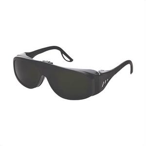 Sellstrom®  X35™ S72905 Spring Loaded Flip Safety Glasses, Hard Coated Anti-Scratch, IR 3 and IR 5 Lens, Lightweight Frame, Black, Polycarbonate Lens