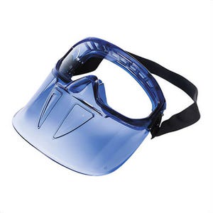 Sellstrom®  S80300 GPS300 Premium Single Lens Indirect Vent Safety Goggle with Detachable Face Shield, Anti-Fog Clear 0.06 in Polycarbonate Lens