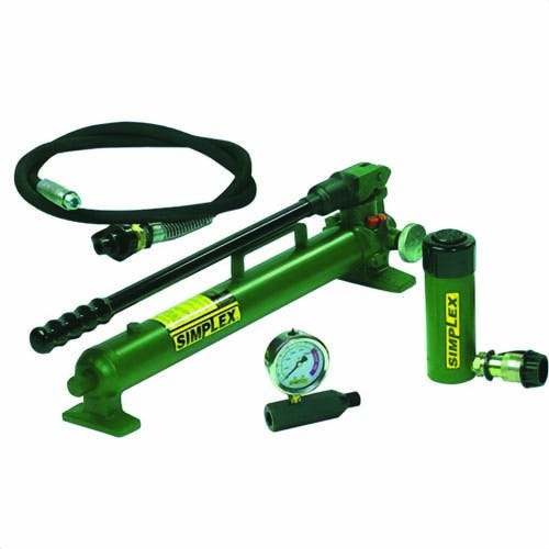 Simplex® ST106A General Purpose Hydraulic Cylinder and Steel Hand Pump Set, 10 ton, 6 in Stroke