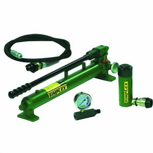 Simplex® ST106A General Purpose Hydraulic Cylinder and Steel Hand Pump Set, 10 ton, 6 in Stroke