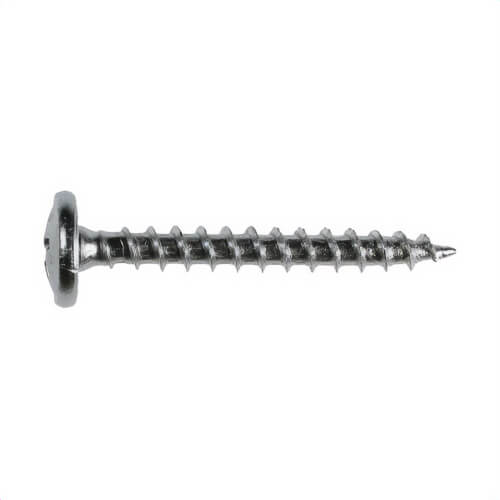 Simpson Strong-Tie® SD8X1.25-R Screw, #8, 1-1/4 in OAL, Wafer Head, Phillips® Drive, Clear Zinc Plated