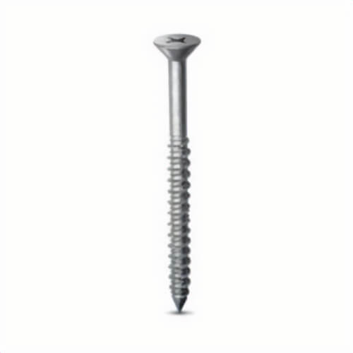 Simpson Strong-Tie® TTN25314PFSS Screw Anchor, 1/4 in dia, 3-1/4 in OAL, Flat/Phillips® Head Drive, 410 Stainless Steel, 1 in D Min Embedment