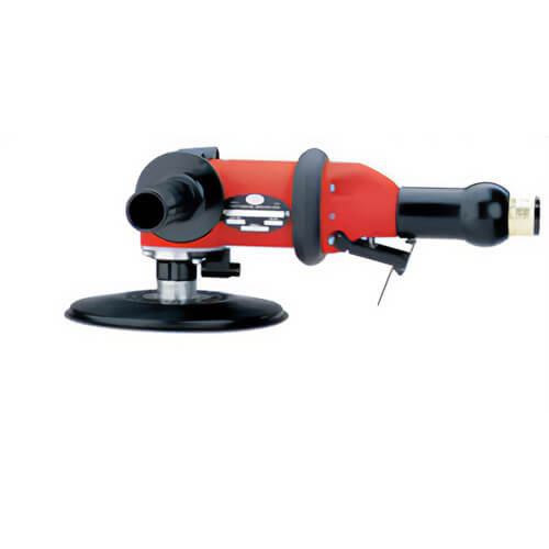 Sioux® 1287L Right Angle Sander, 7 in dia Disc, 5/8-11 Arbor/Shank, 1 hp, 35 CFM Under Load, 18 CFM Free Speed Air Flow, 90 psi