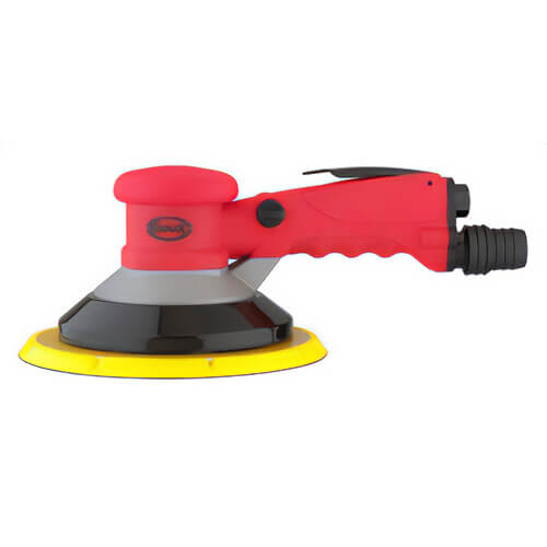 Sioux® GO459-80SRH Signature Remote Vacuum Geared Orbital Sander, 8 in, 15 CFM Air Flow, 90 psi, Hook and Loop Pad Grip Method
