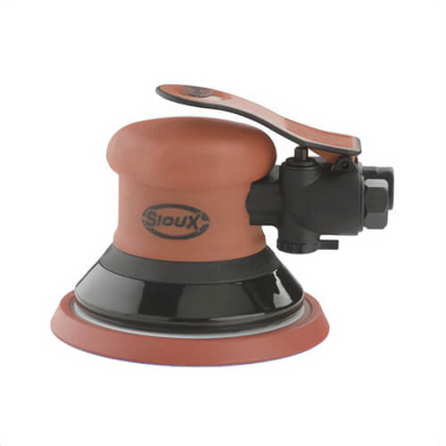 Sioux® RO2512-50SNP Signature Non-Vacuum Random Orbital Sander, 5 in Pad, 13 CFM Air Flow, 90 psi, PSA Pad Grip Method