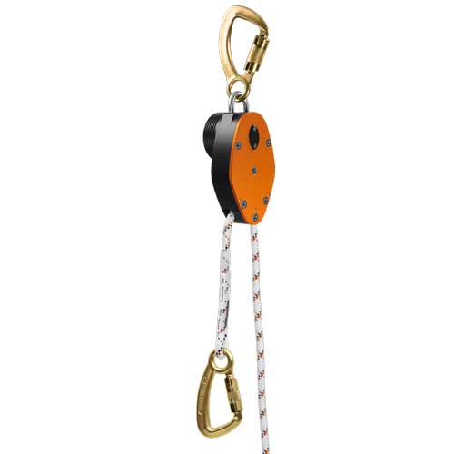 Skylotec A-027 Milan 2.0 Evacuation Device without Hub, Aluminum, Steel, Polymide, Black/Orange, 280 kg Maximum Load