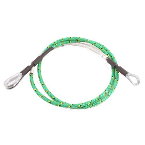 Skylotec AP-900008-04 Row G Rope Cable, for use with Heavy Duty Performace, Galvanized Steel, Green, 4 ft
