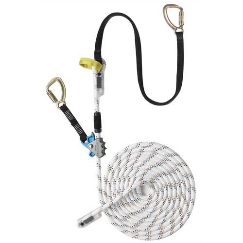 Skylotec L-0438-10 Ergogrip Rescue Rope, Aluminium, Polyamide, Steel, Black, White, 10 m Rope Length