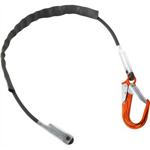 Skylotec L-0689-3 Lory Pro Work Positioning Replacement Rope with Sewn Eye, Aluminum Rebar Hook and Sheath, 3 m Lanyard Length