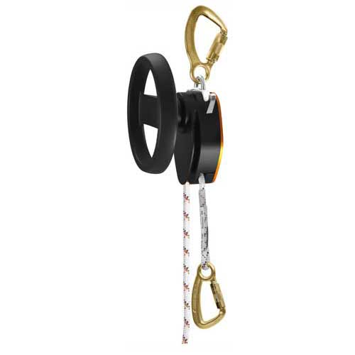 Skylotec A-028 Milan 2.0 Evacuation Device with Hub, Aluminum, Steel, Polymide, Black/Orange, 280 kg Maximum Load