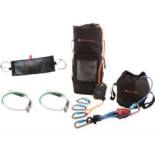 Skylotec SET-900015 A-370 Escape and Rescue Aluminum Kit, Includes: Aluminum Carabiner, Anchor, Large Edge Protector and Rope Bag