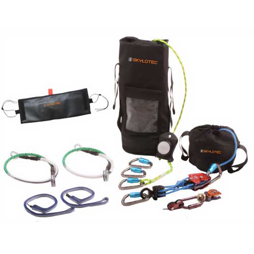 Skylotec SET-900017 A-370 Escape and Rescue Aluminum Kit, Includes: Aluminum Carabiner, Anchor, Large Edge Protector and Rope Bag